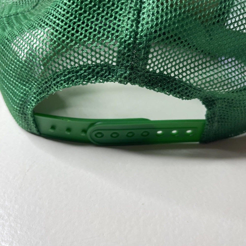John Deere Mesh Snap Patch Trucker Hat Foam Rope Swingster Green VTG - Picture 5 of 12